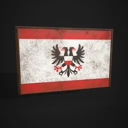 Hanseatic Republic Flag Picture Frame
