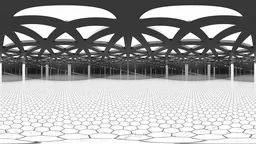 Hexagon Floor Grid Dome Environment
