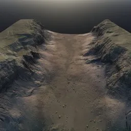 Rock Cliff Valley Landscape