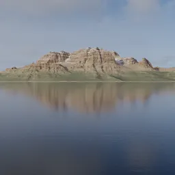 Rocky Mountains Lake Terrain