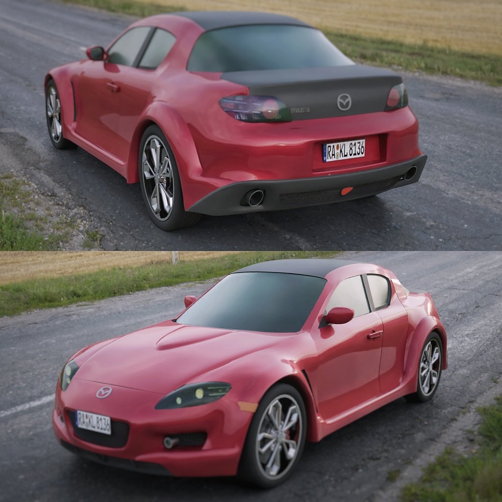 Mazda RX 8 | Modern Cars models | BlenderKit