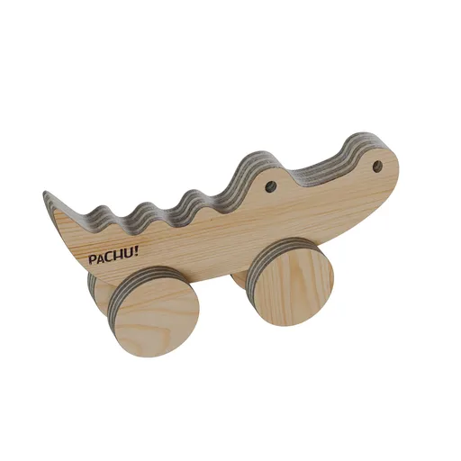 Toy Wooden alligator