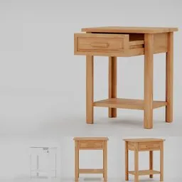 Compact Nightstand with Drawer
