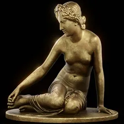 statue of Brass La Nymphe Salmacis