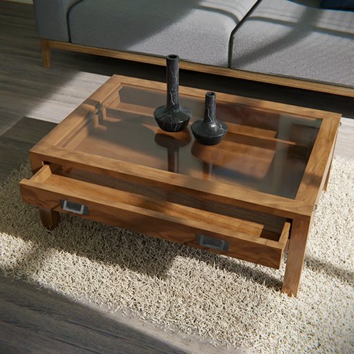 Coffee table Warehouse Tables models BlenderKit