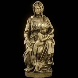 statue of Brass Madonna of bruges