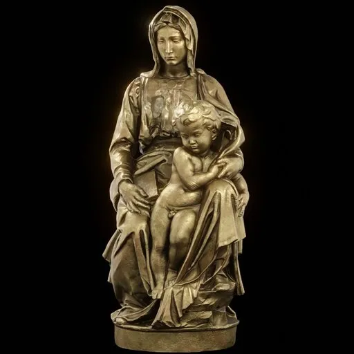 statue of Brass Madonna of bruges