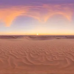 Endless Saharan Sand Dunes Sunset.exr