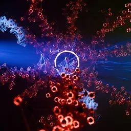 Abstract Digital Art by geo nodes