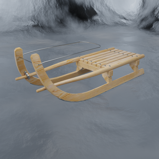 Tyrolean competition toboggan FREE Sport models BlenderKit
