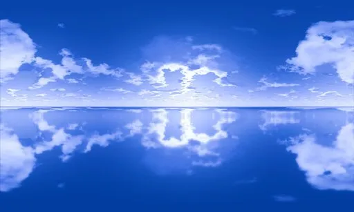 Deep Blue Ocean Reflection