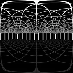 Futuristic Grid Arc Hall HDRI