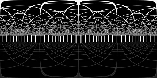 Futuristic Grid Arc Hall HDRI