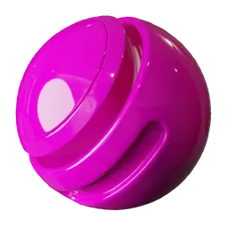 Magenta Glossy Plastic