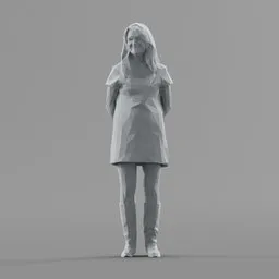 Lowpoly Female Standing