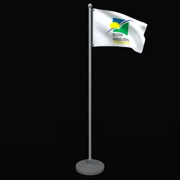 Animated Flag of Guadeloupe Region