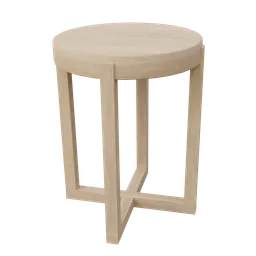 Wooden circular night stand table
