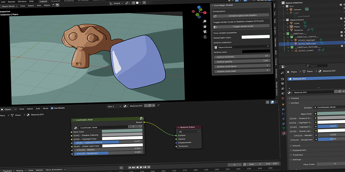 Cool Magic Shader | Material add-ons | Blendkit