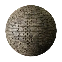Damaged brick wall