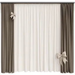 MI Silk And Cotton Curtain Set