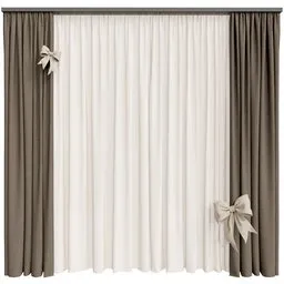 MI Silk And Cotton Curtain Set