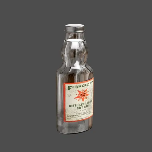 Vintage Dry Gin Bottle