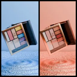 Eyeshadow palette all shades rotation