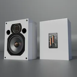 Hi Fi Audio Monitor 7 inch white