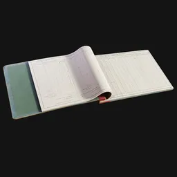 Business Records Ledger Book Open