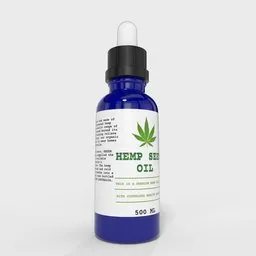 Hemp Seed Oil Bottle