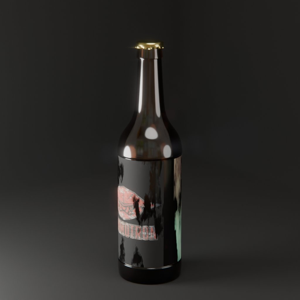 BlenderKit Download the FREE Beer Bottle 330ml model