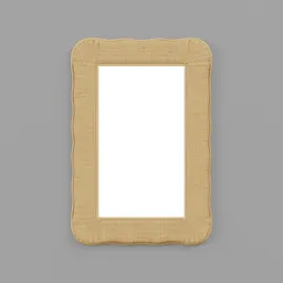 Daline Rattan Flat Wall Mirror