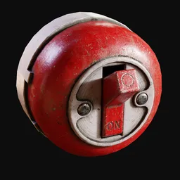 1910 Utilitarian Light Switch Painted