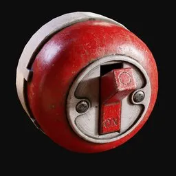 1910 Utilitarian Light Switch Painted