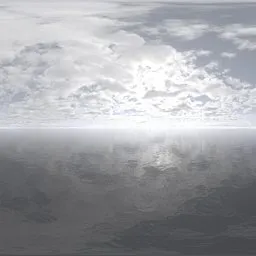 Bright sky scattered clouds