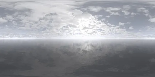 Bright sky scattered clouds