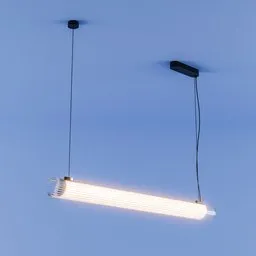 Detailed 3D model of a modern ceiling light with 612 polys, rendered in Blender cycles.