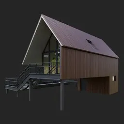 Modern Wooden House