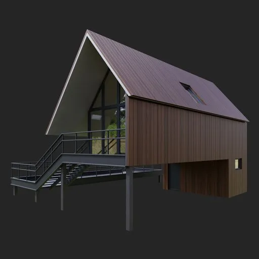 Modern Wooden House
