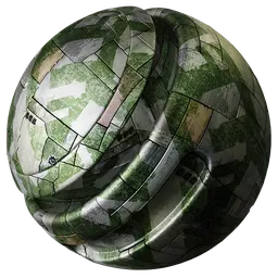 Scifi Space Panel Green