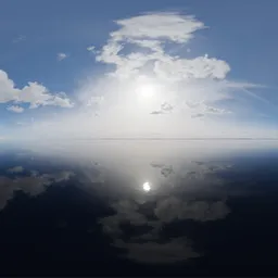 Hazy Sunny Sky Realistic