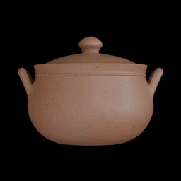 A Chinese clay pot