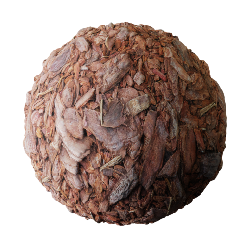 Mulched bark