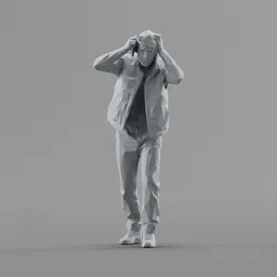 Lowpoly Male Standing