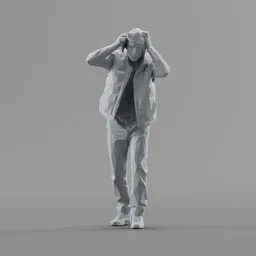 Lowpoly Male Standing