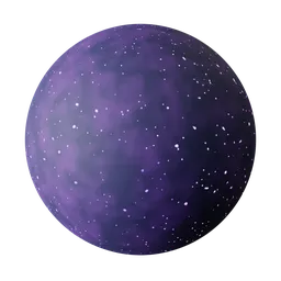 Starry space-inspired PBR material for 3D fabric rendering in Blender and other software.