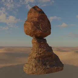 Rock Formation in Desert