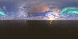 Aurora dark night clouds