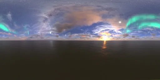 Aurora dark night clouds