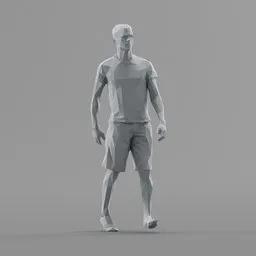Lowpoly Male Walking